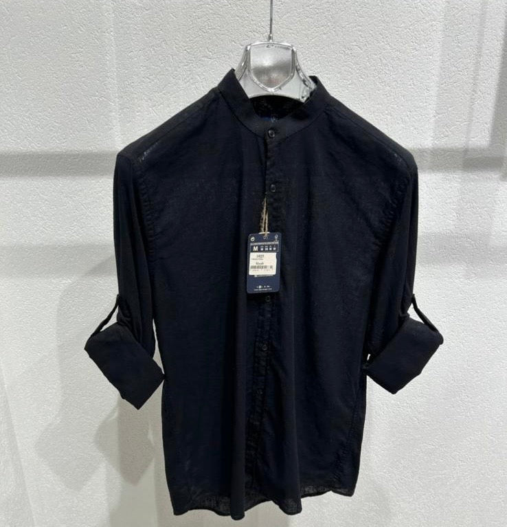 BGS- 1025 Chemise à col mao