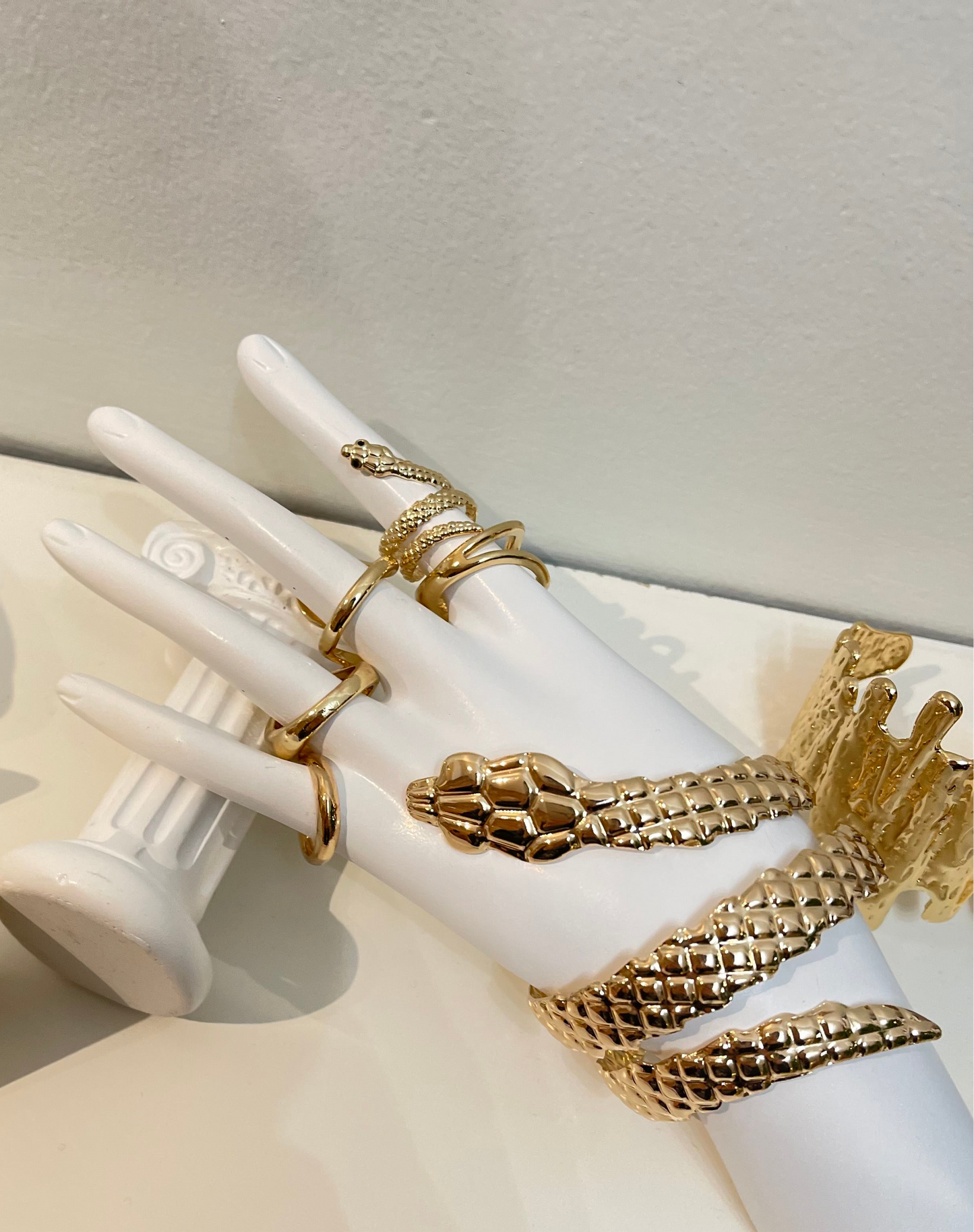 U&I+ Ensemble de bagues multi-doigts (5 unités)