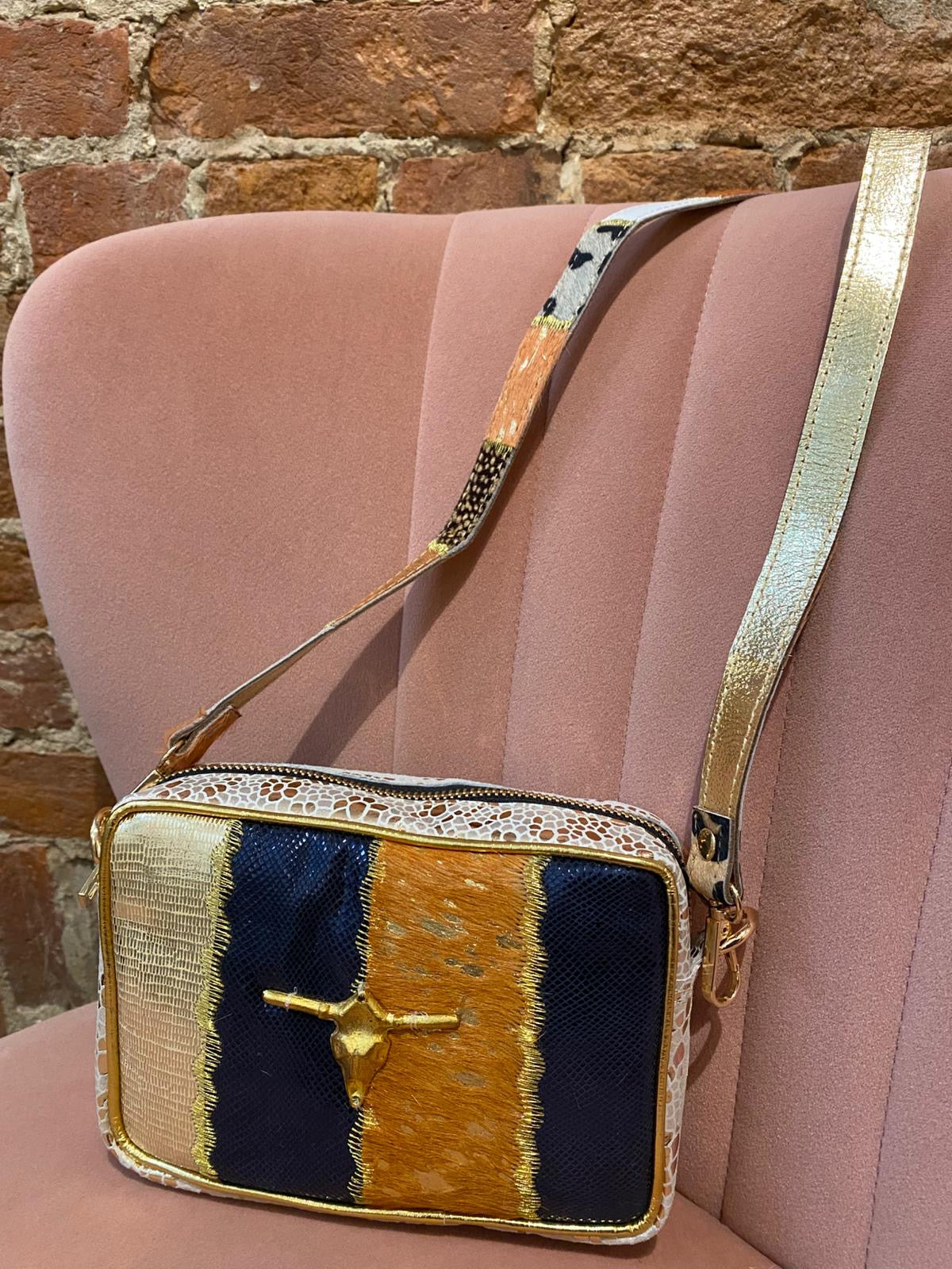 SU- Sac Indian cuir véritable