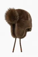 GK0993 Eco Fur Aviator Hat - Taupe