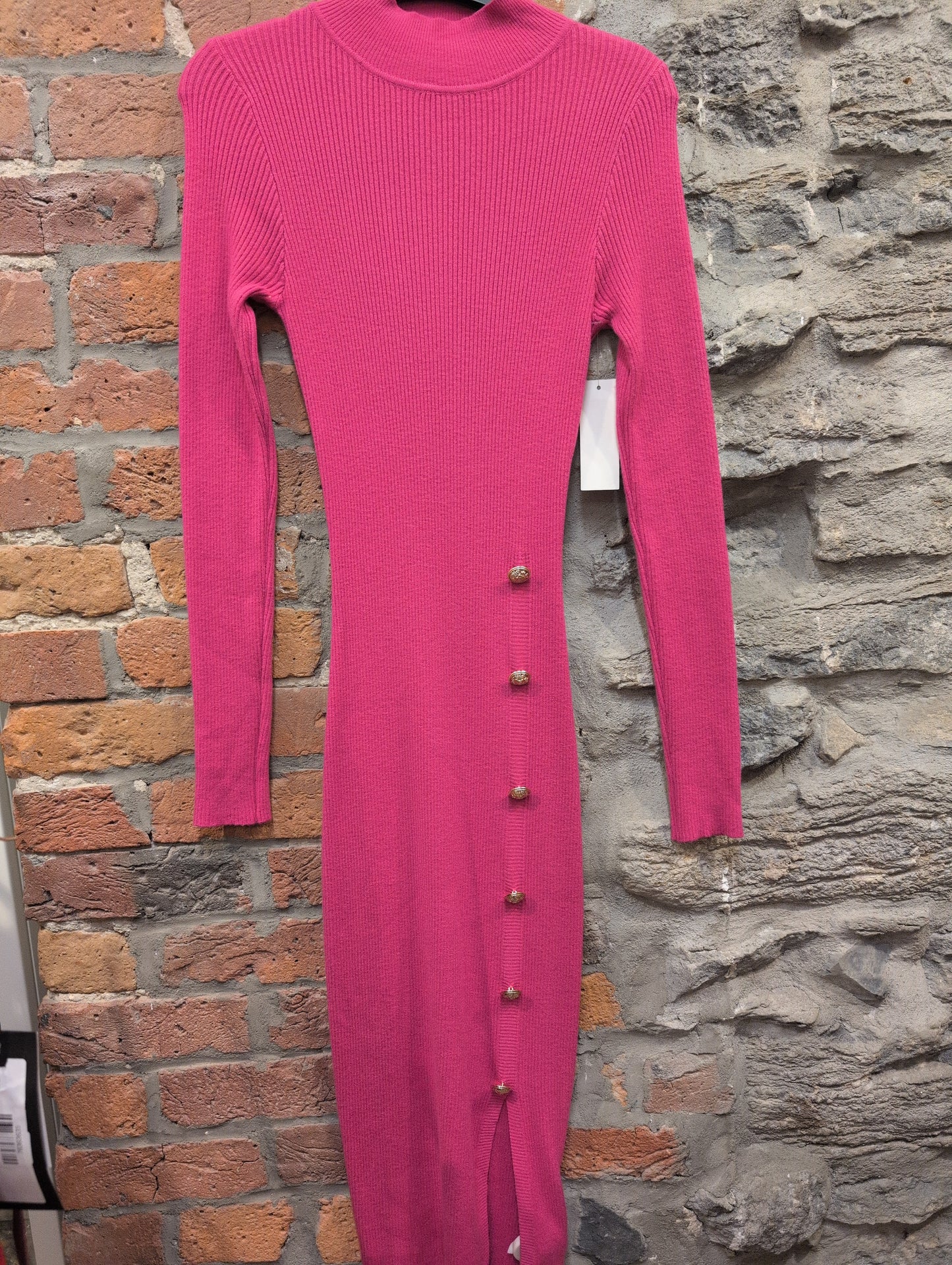 FR- 1173 Robe avec fente et boutons