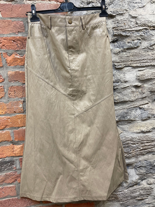 KC- 24031 Midi Jupe en cuir