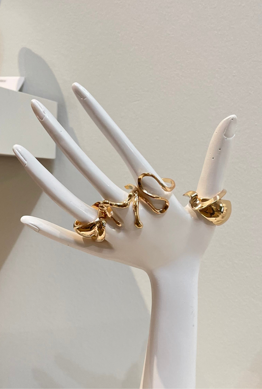 U&I+ Ensemble de bagues multi-doigts (5 unités)