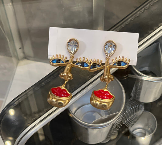 U&I+  Boucles d'oreilles plaqué Or / 925 Argent sterling / LE