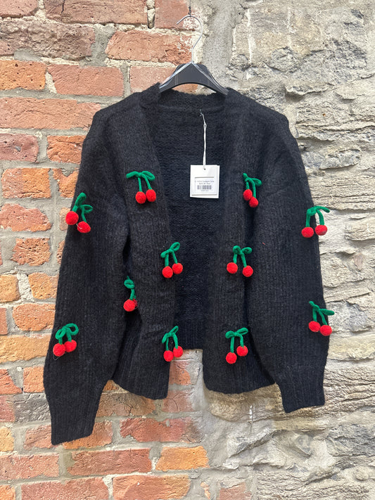 LS- 11016 Cardigan Cerises