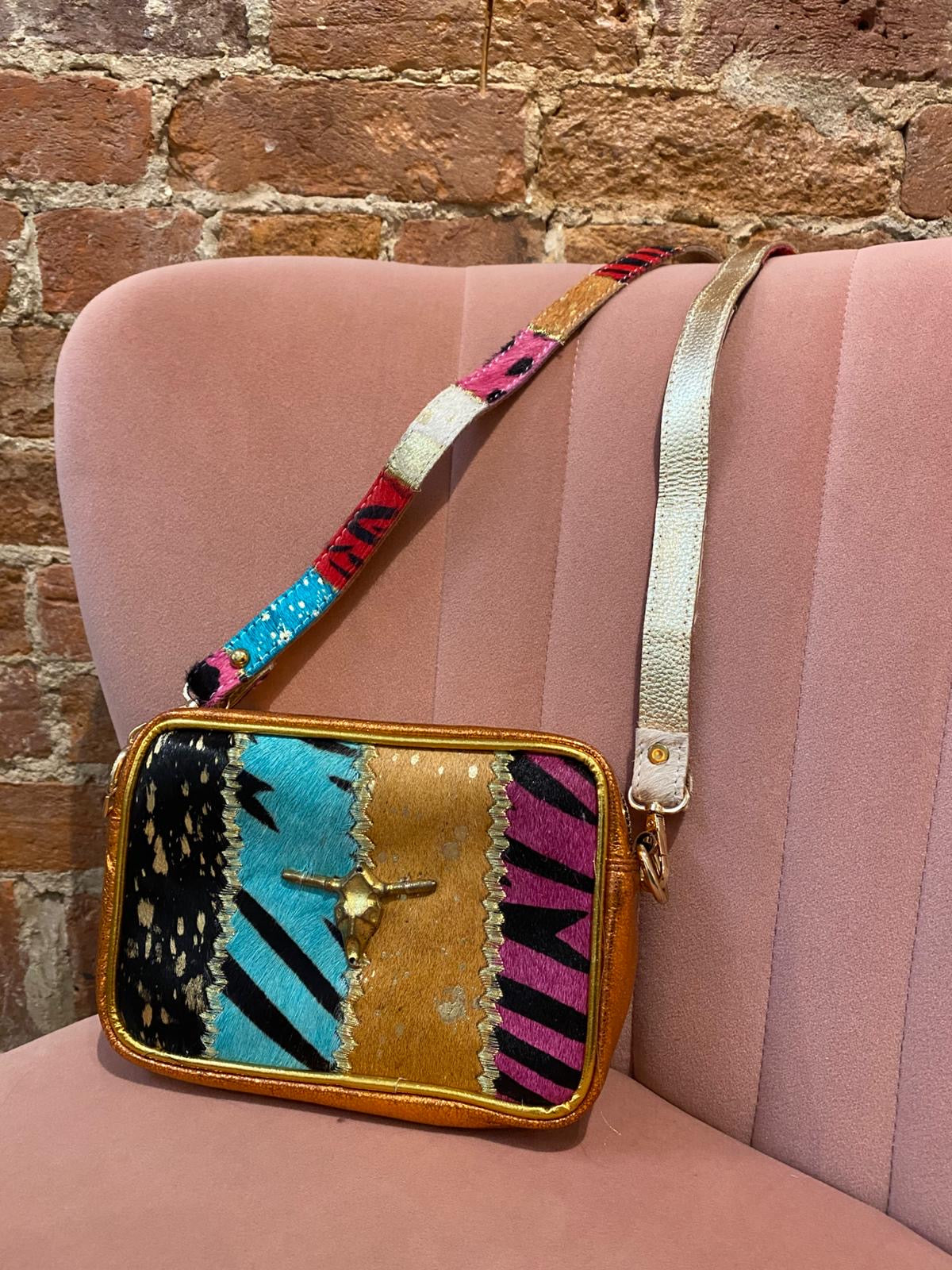 SU- Sac Indian cuir véritable