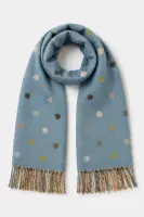 GK6794 Polka Dot Scarf - Denim