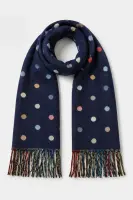 GK6794 Polka Dot Scarf - Navy